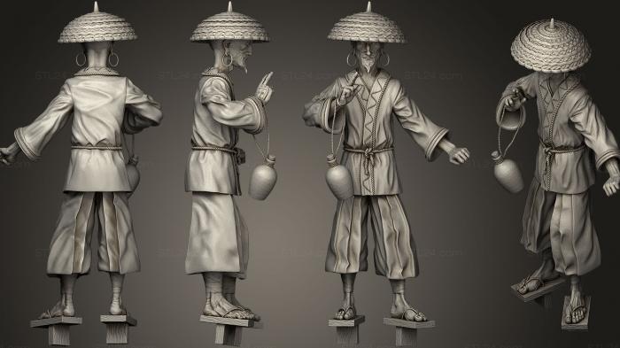 Figurines of people (Old Ninja, STKH_0233) 3D models for cnc